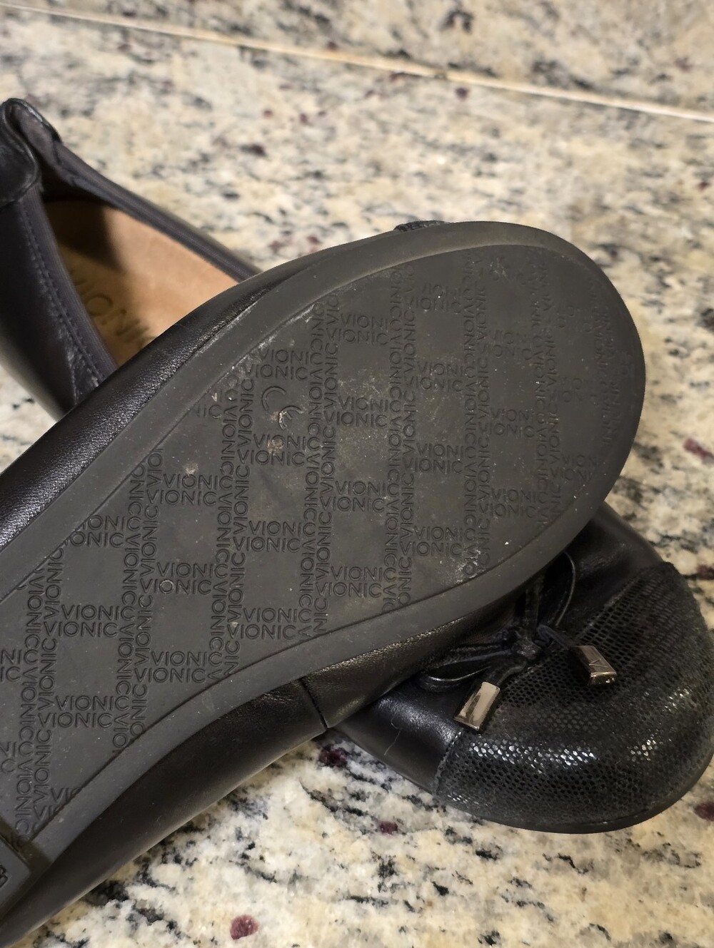 Vionic Minna Ballet Flats Women’s Size 8 Black Bow Comfort Shoes - Picture 9 of 9